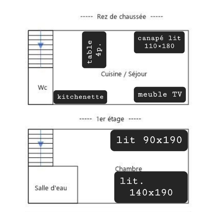 Gite Maisonnette- Et A Cote Coule Une Riviere Josselin Kültér fotó